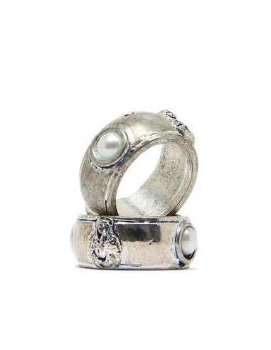 Bague dizaine métal argent  