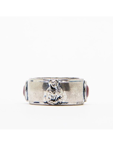 Bague dizaine métal argent  