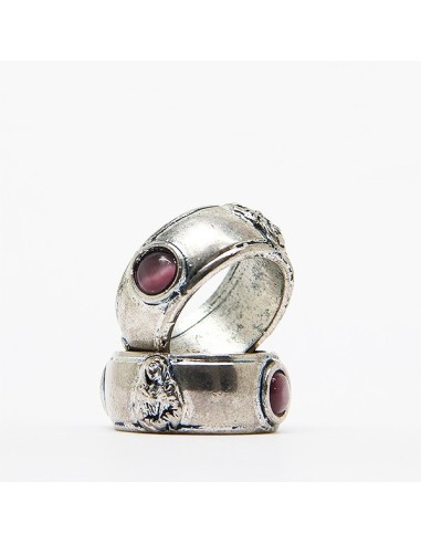 Bague dizaine Sainte Rita métal argenté