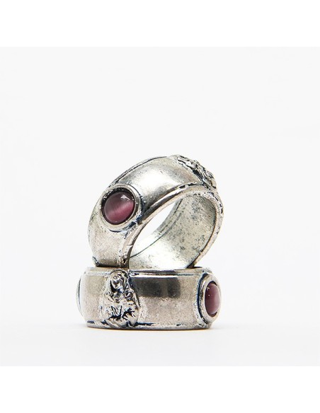 Bague dizaine métal argent  