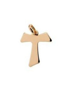 Croix avec Christ plaqué or 30 mm