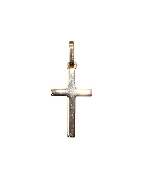 Croix avec Christ plaqué or 30 mm