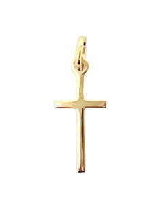 Croix avec Christ plaqué or 30 mm