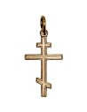 Croix avec Christ  plaqué or 40 mm