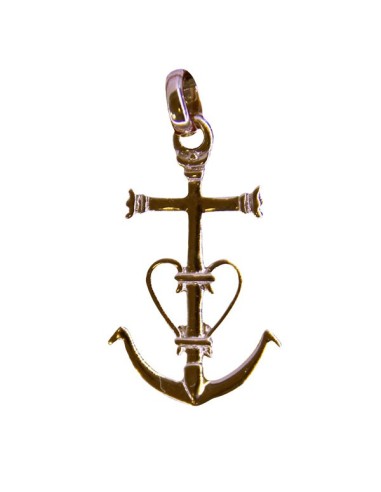 Croix avec Christ plaqué or 30 mm