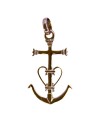 Croix avec Christ plaqué or 30 mm