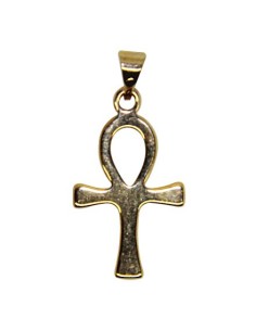Croix avec Christ plaqué or 30 mm