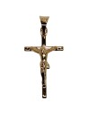 Croix Avce Christ plaqué or 30 mm