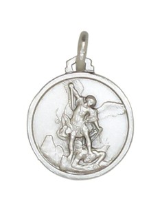 Médaille de Saint Michel 18 mm - Argent 925