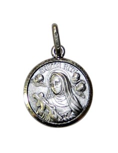 Médaille de Saint Nicolas 18 mm - Argent 925