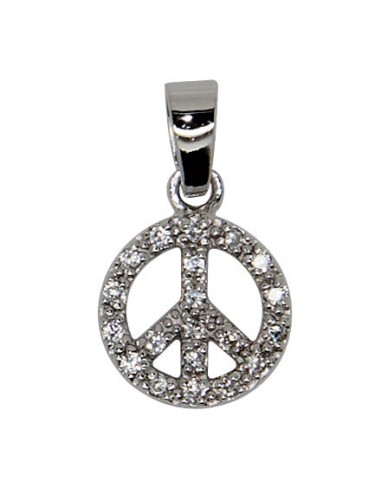 Pendentif Cœur avec Strass  - Argent 925