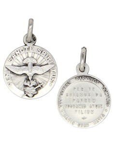 Médaille du Saint Esprit 18 mm - Argent 925