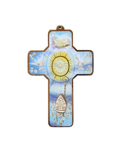 Croix en bois Arche de Noe  - 15 cm