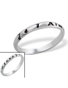 Bague "Je t'aime,I love You." - argent 925 - Taille 6 