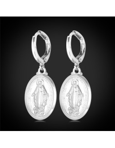 Boucles d'oreilles de la Vierge Miraculeuse 