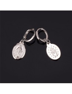 Boucles d'oreilles de la Vierge Miraculeuse  2