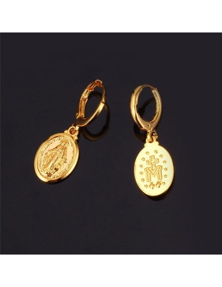Boucles d'oreilles de la Vierge Miraculeuse 