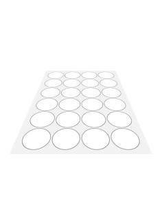 Autocollants ronds - 45 mm - "Croix bleue" - 120 pièces 2