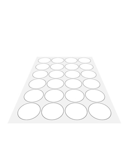 Autocollants ronds - 45 mm - "Croix bleue" - 120 pièces