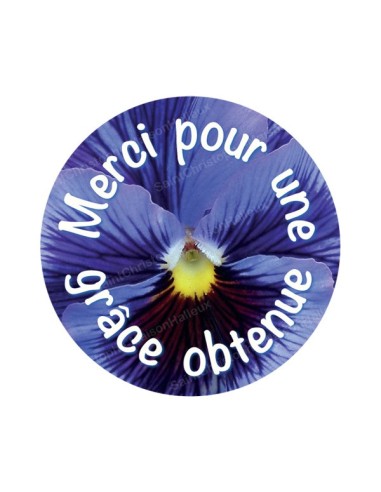 Autocollants ronds - 45 mm - "Croix bleue" - 120 pièces