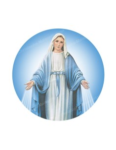 Autocollants ronds - 45 mm - "Croix bleue" - 120 pièces