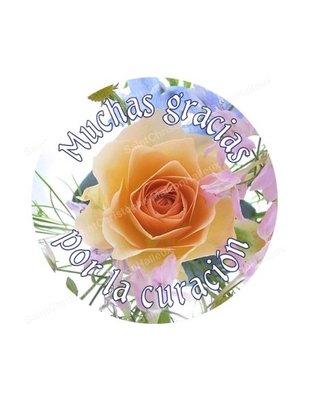 Autocollants ronds - 45 mm - "Croix bleue" - 120 pièces