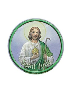 Autocollants ronds - 45mm - "Saint Jude" - planche 24 pièces