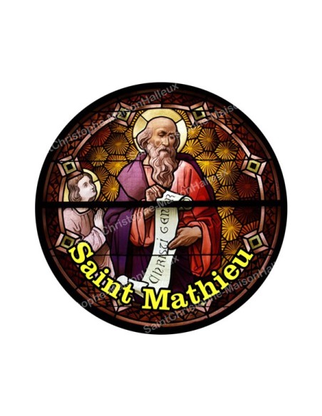 Autocollants ronds - 45 mm - "Croix bleue" - 120 pièces