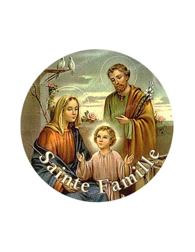 Autocollants ronds - 45mm - "Sainte Famille" - planche 24 pièces
