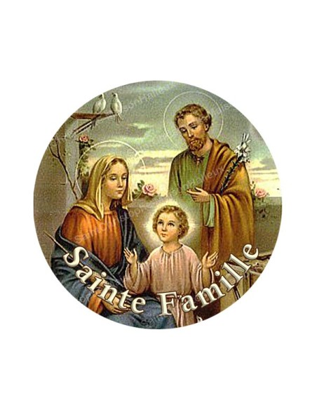Autocollants ronds - 45mm - "Sainte Famille" - planche 24 pièces