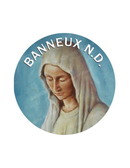 Autocollants ronds - 45 mm - "Croix bleue" - 120 pièces