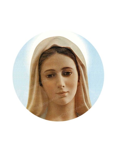 Autocollants ronds - 45mm - "Vierge Marie" - planche 24 pièces