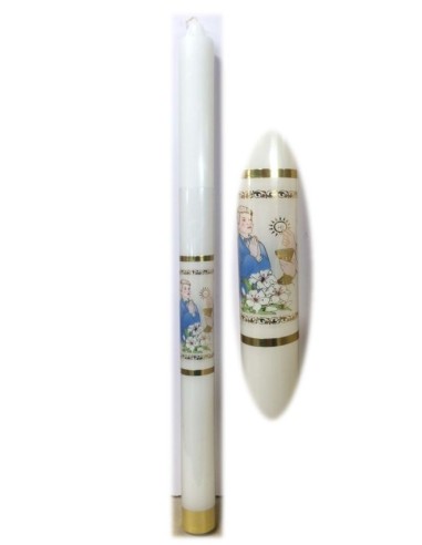 Bougie de communion Fille 43 cm