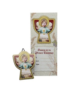 Cadre Ange communion texte français 