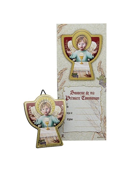 Cadre Ange communion texte français 