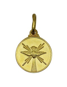 Médaille Saint Esprit plaqué or - 14 mm