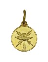 Médaille Saint Esprit plaqué or - 14 mm