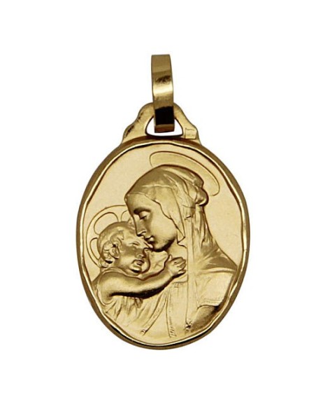 Médaille Saint Esprit plaqué or - 14 mm