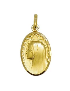 Médaille Sainte Rita plaqué or - 14 mm