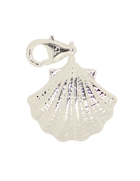 Pendentif Coquille Saint Jacques Charme - Argent 925