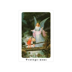Autocollants Rectangulaires - "Ange Gardien" - 8 pièces - Français