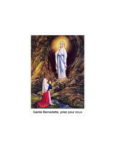 Autocollants Rectangulaires de la Vierge de Banneux 8 pièces