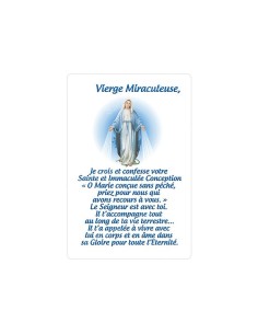 Autocollants Rectangulaires - "Vierge Miraculeuse" - 8 pièces - Français