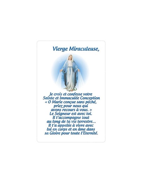 Autocollants Rectangulaires de la Vierge de Banneux 8 pièces