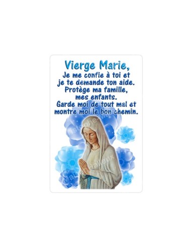 Autocollants Rectangulaires de la Vierge de Banneux 8 pièces