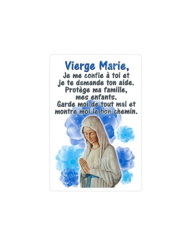 Autocollants Rectangulaires de la Vierge de Banneux 8 pièces