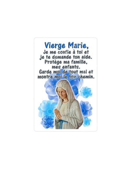 Autocollants Rectangulaires de la Vierge de Banneux 8 pièces