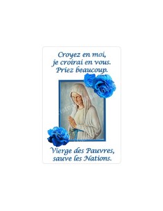 Autocollants Rectangulaires - "Banneux - Roses" - 8 pièces - Français