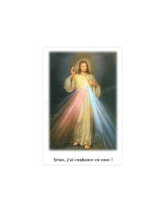 Autocollants Rectangulaires - "Christ Miséricordieux" - 8 pièces - Français