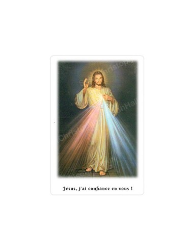 Autocollants Rectangulaires - "Christ Miséricordieux" - 8 pièces - Français